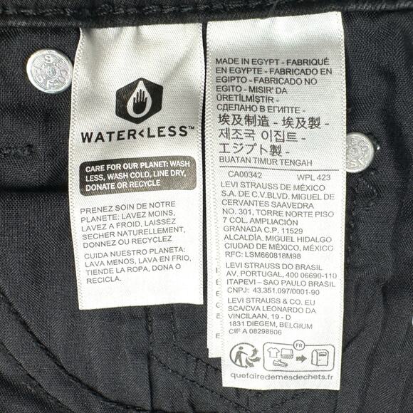 Levi's | W25 L30 | Black Chrome Hearts Inspired 725 High Rise Bootcut Jeans - Picture 9 of 9